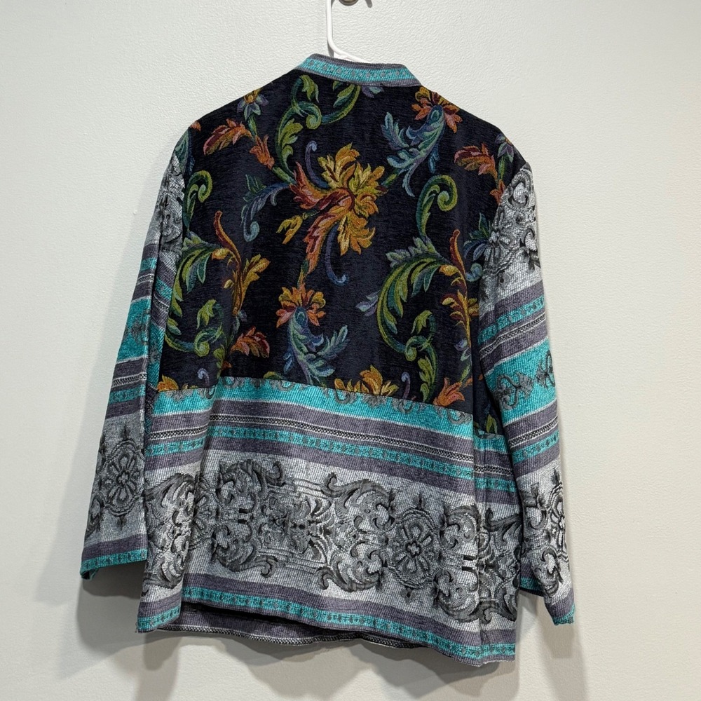 SAG HARBOR Women's Size 18 Tapestry Floral Blazer Jacket - Picture 5 of 5